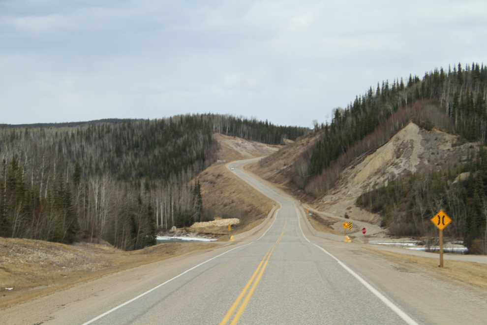 The Hyland River crossing at Km 937.2 of the Alaska Highway
