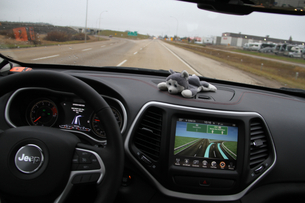 Navigation system on the 2016 Jeep Cherokee