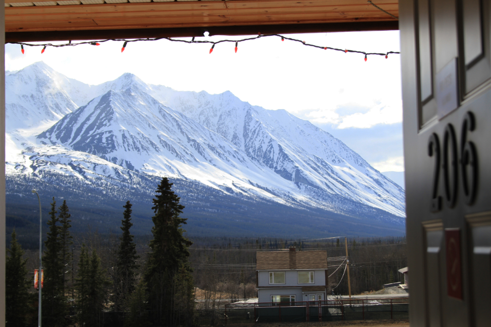 The view from my room at the Alcan Motor Inn