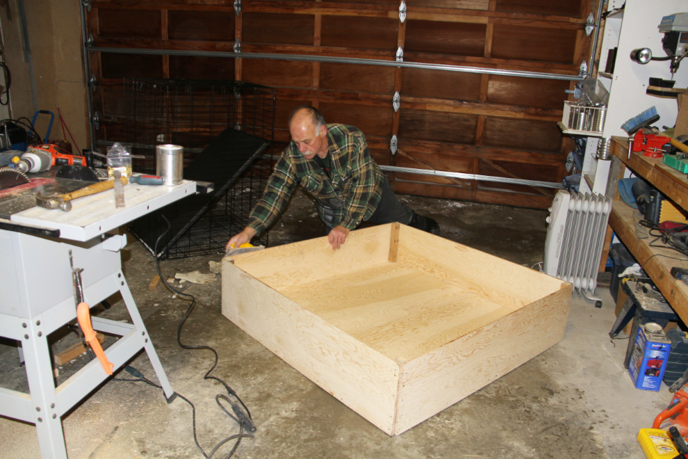 Building a whelping box for the YARN rescue group