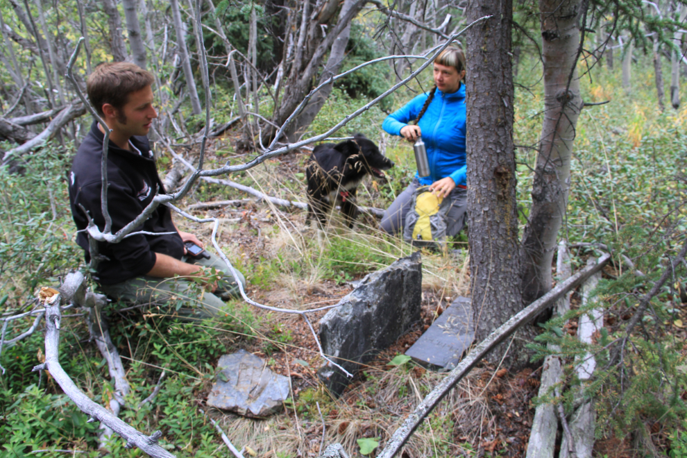 The wilderness grave of Jonas Fred Whitcomb Jr.