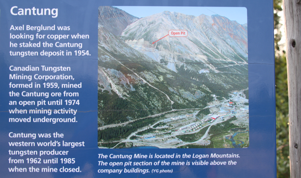 Interpretive panel on the Nahanni Range Road, Yukon