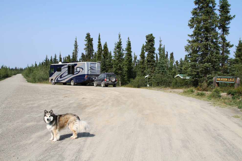 Finlayson Lake rest area on the Robert Campbell Highway, Yukon