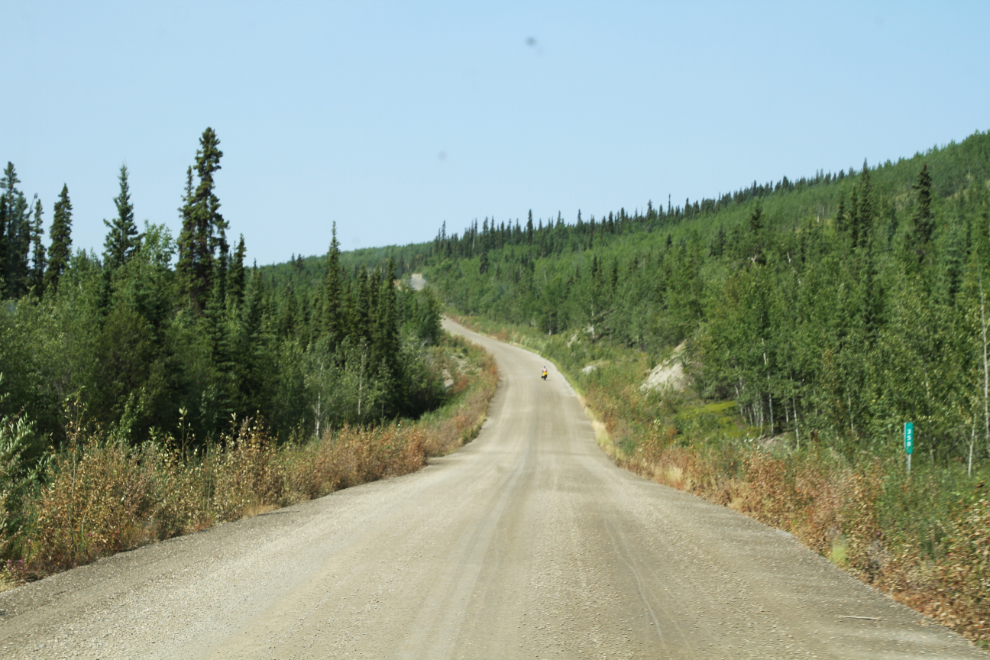 Steep hill at Km 358, Robert Campbell Highway, Yukon