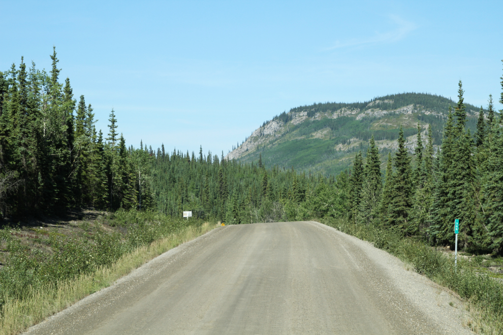 Westbound at Km 366 of the Robert Campbell Highway, Yukon