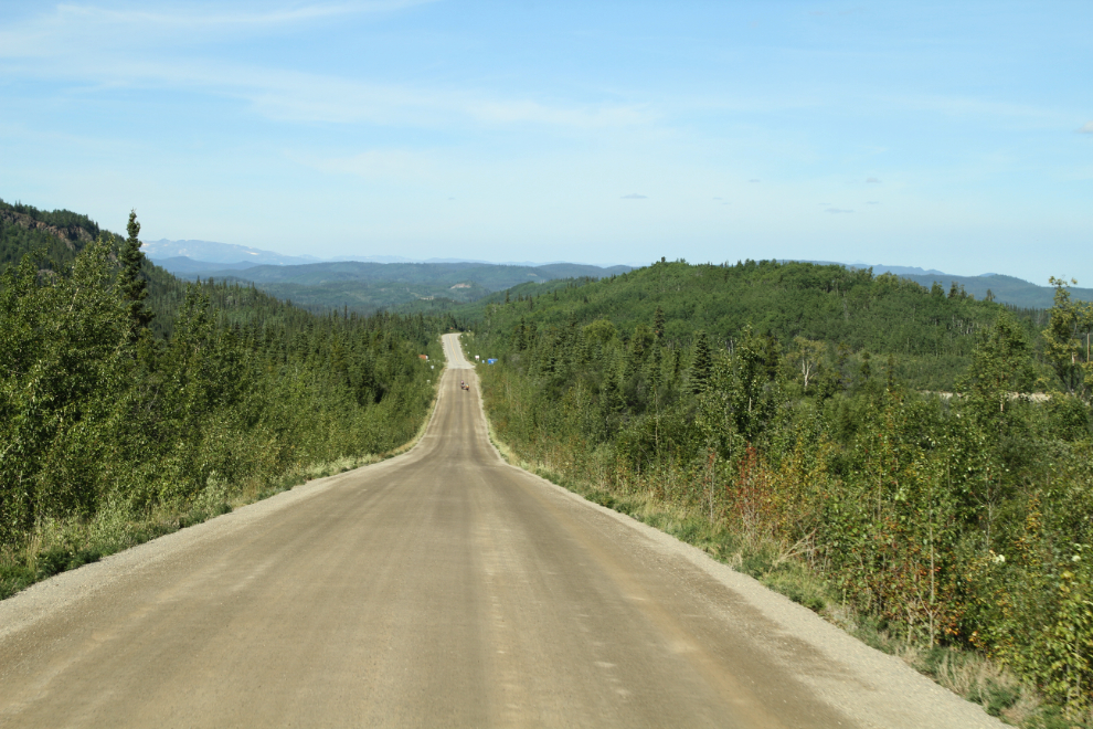Westbound at Km 413 of the Robert Campbell Highway