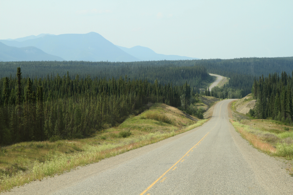 Westbound on the Robert Campbell Highway at about Km 56.