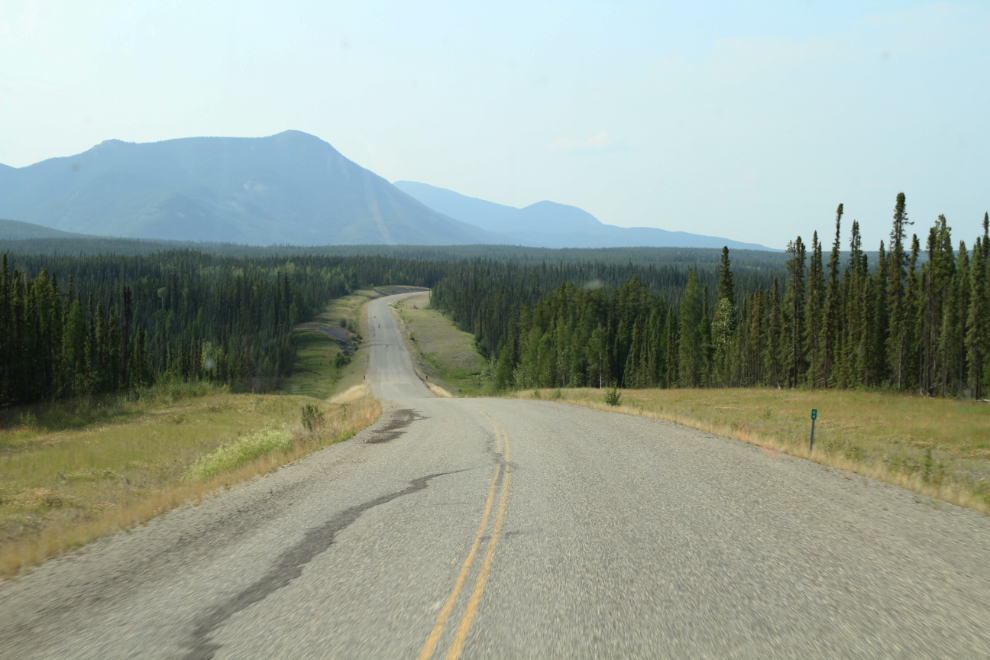 Westbound on the Robert Campbell Highway at Km 64.