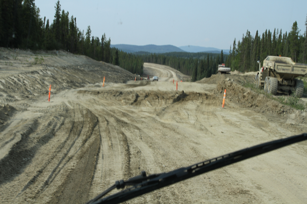 Major reconstruction on the Robert Campbell Highway, Km 73-79