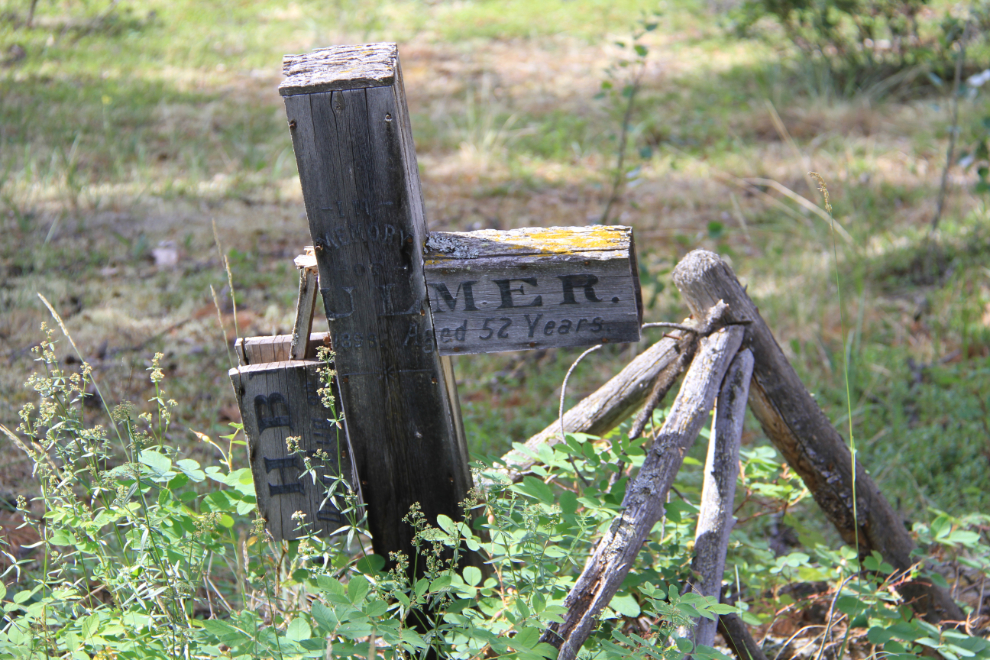 Grave in the cemetery at Fort Selkirk, Yukon