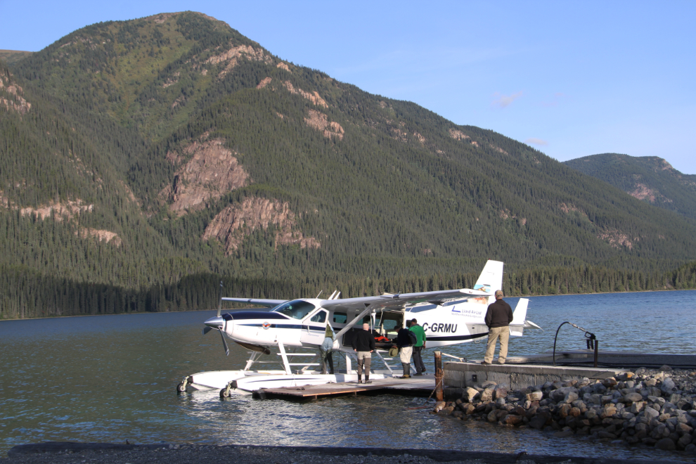 C-GRMU, a Cessna 208 Caravan I, at Muncho Lake, BC