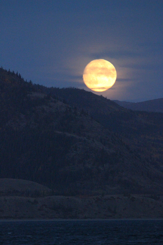 Moonrise over Kluane Lake, Yukon