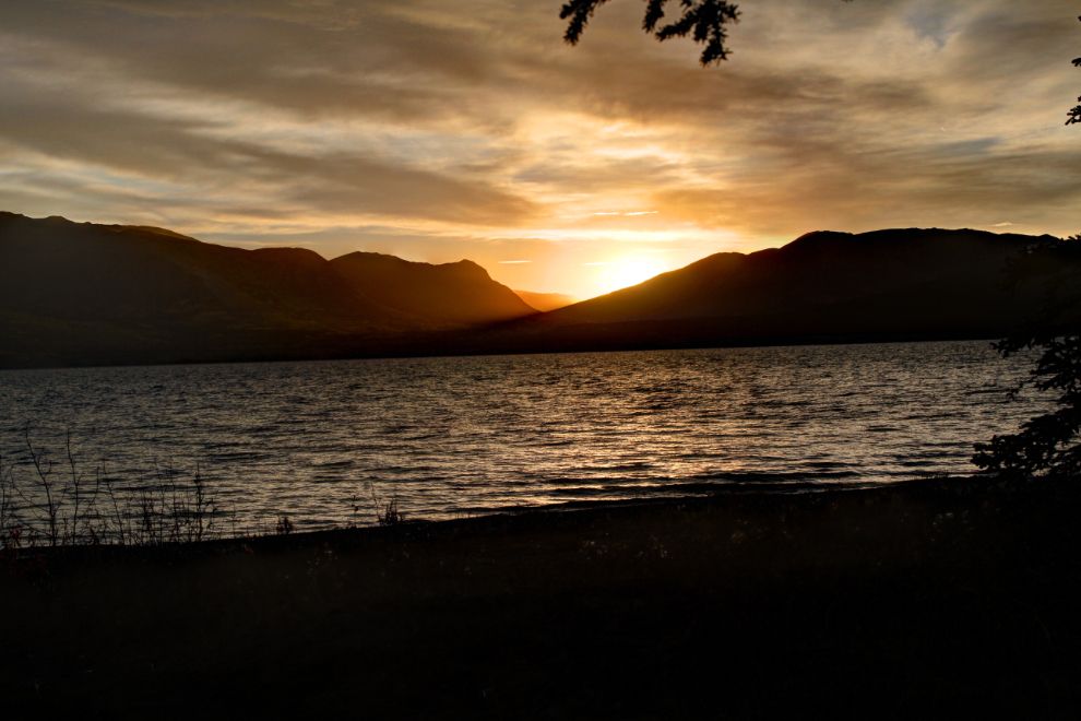 Fall sunrise at Kluane Lake, Yukon