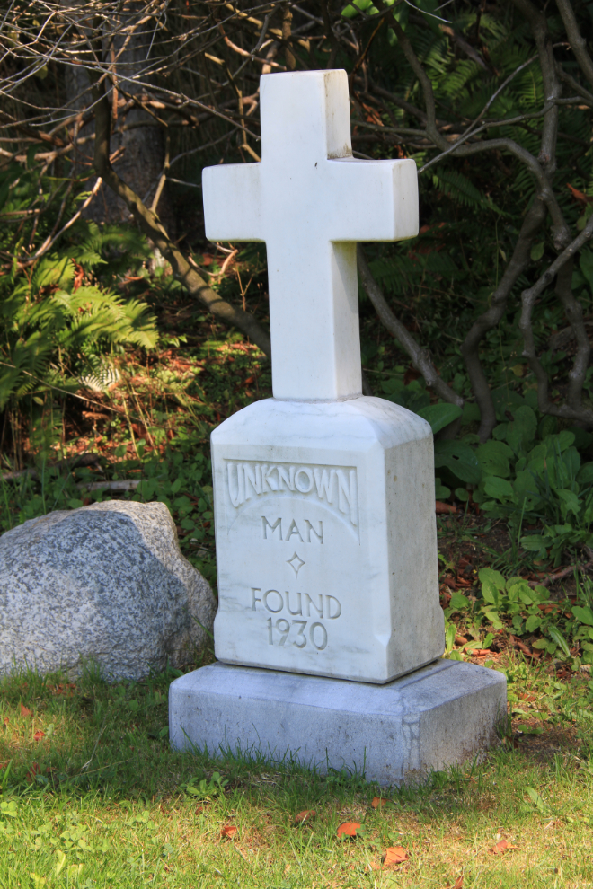 The first person buried at Robinson Memorial Park Cemetery in Coquitlam, BC