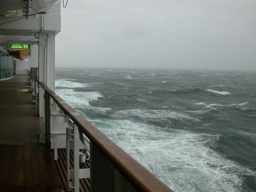 Storm on an Alaska cruise