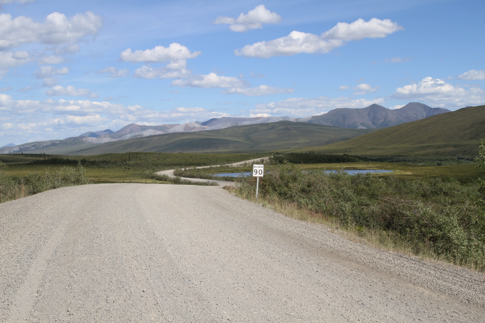 The Dempster Highway at about Km 120