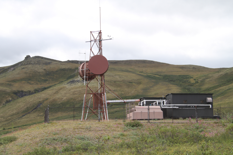 Communications tower along the Dempster Highway, Yukon