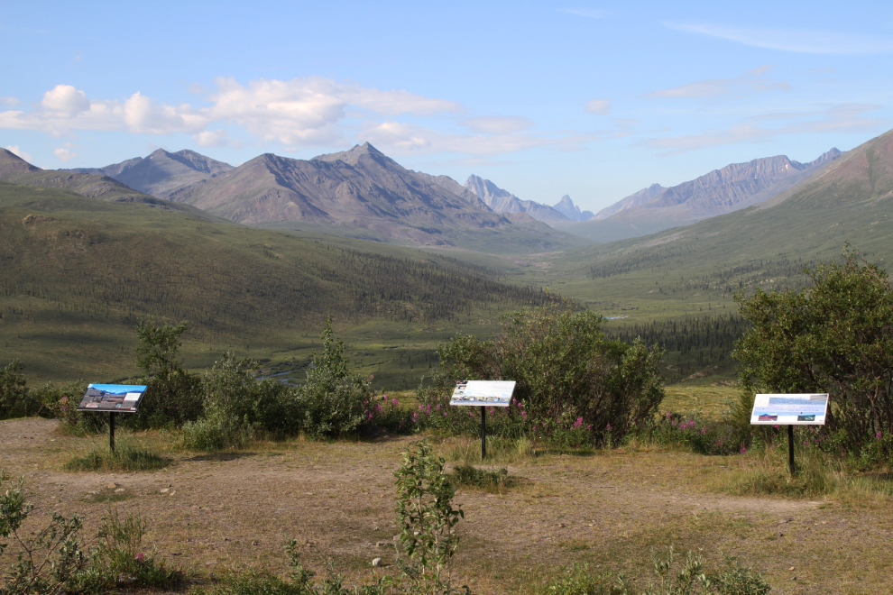 Tombstone Range viewpoint, Km 74.0 of the Dempster Highway