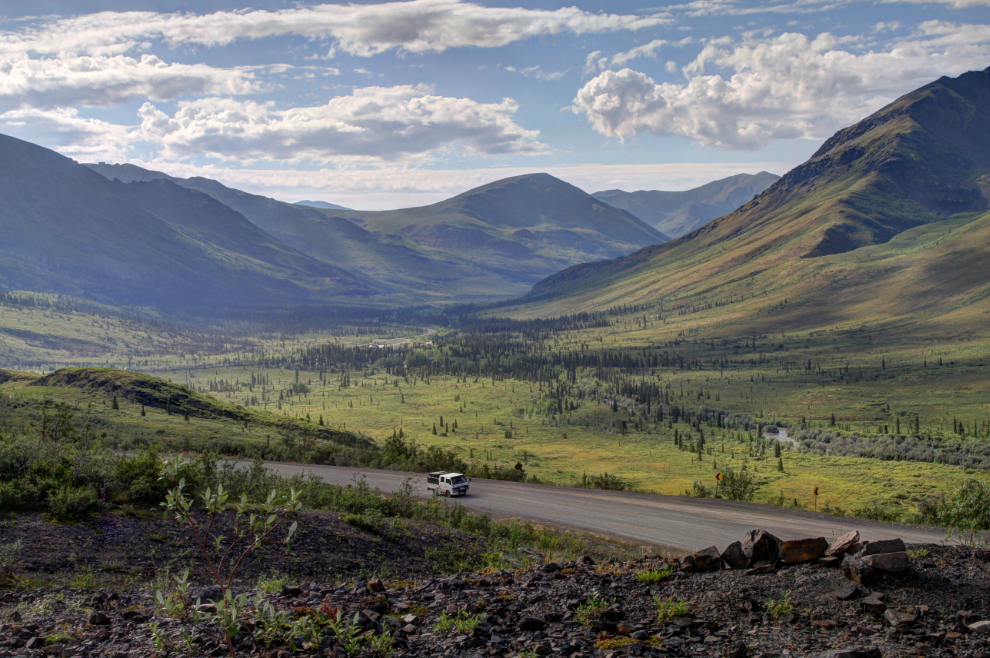 The view to the south from the Tombstone Range viewpoint, Km 74.0 of the Dempster Highway