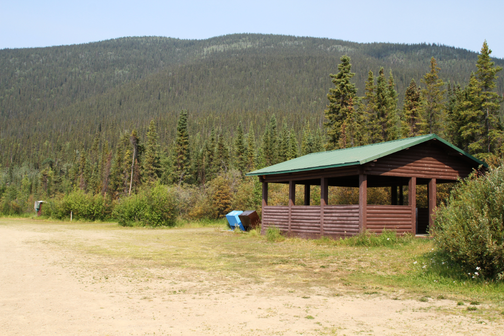 Picnic shelter at Ethel Lake Campground, Yukon