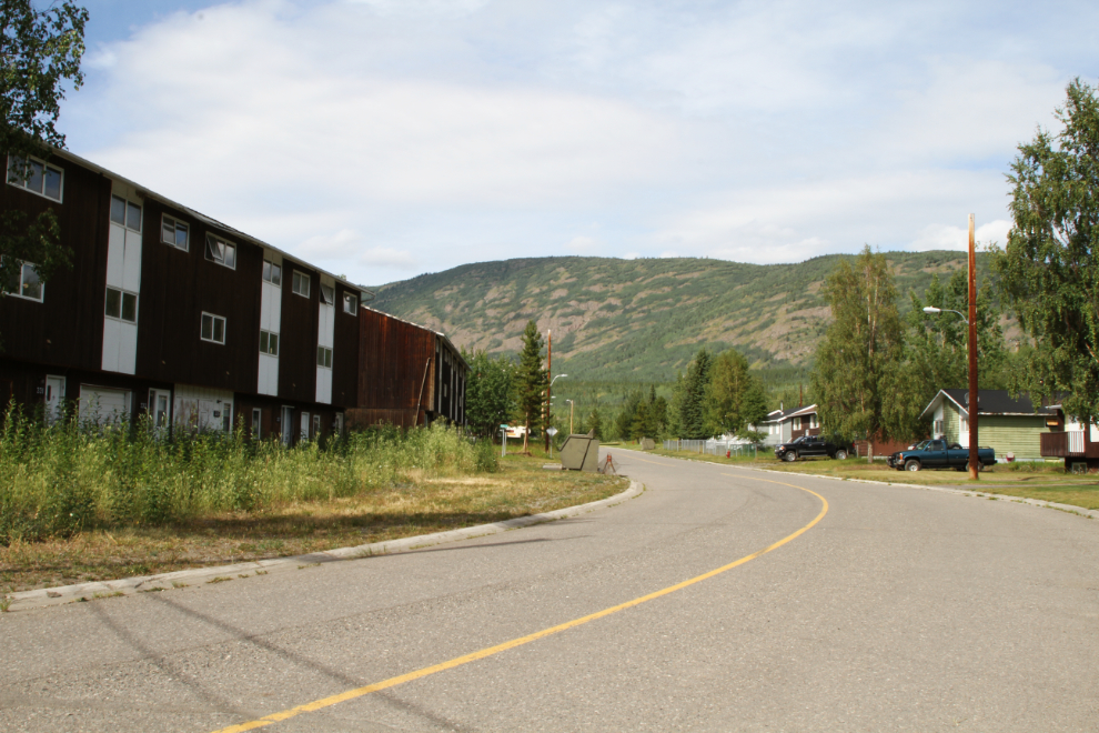 Residential street in Faro, Yukon