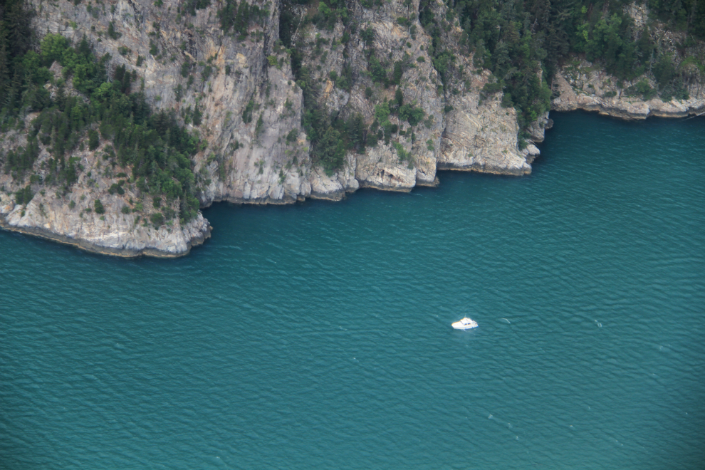 Dramatic coastline along Taiya Inlet, Alaska