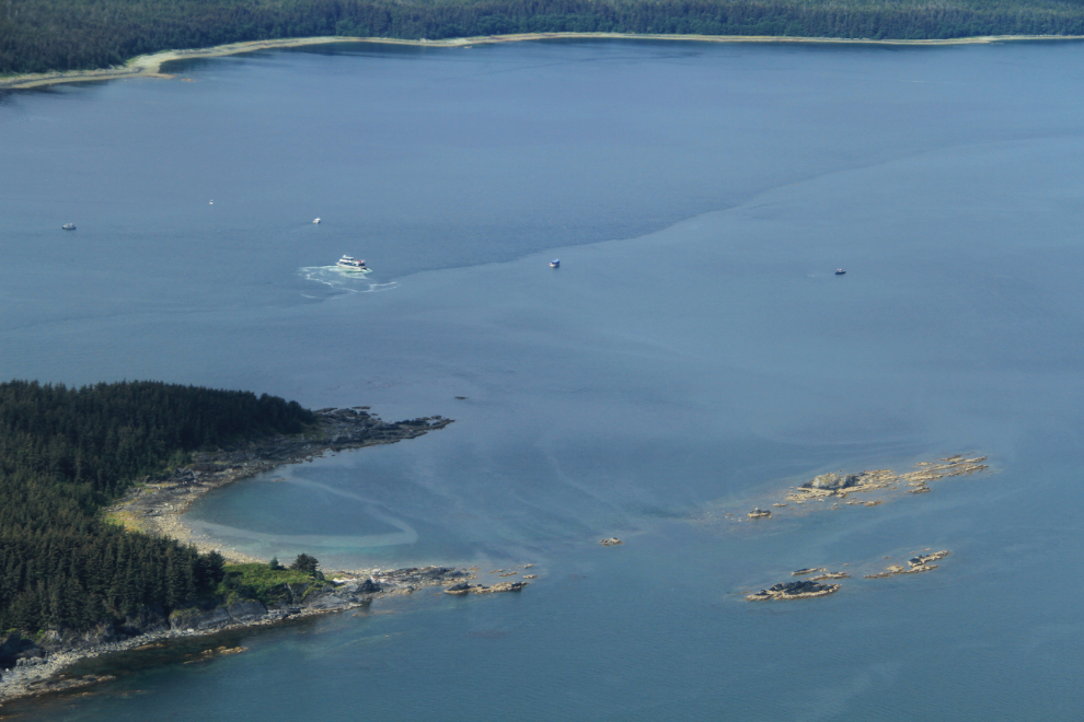 Whale watching boats at Juneau, Alaska