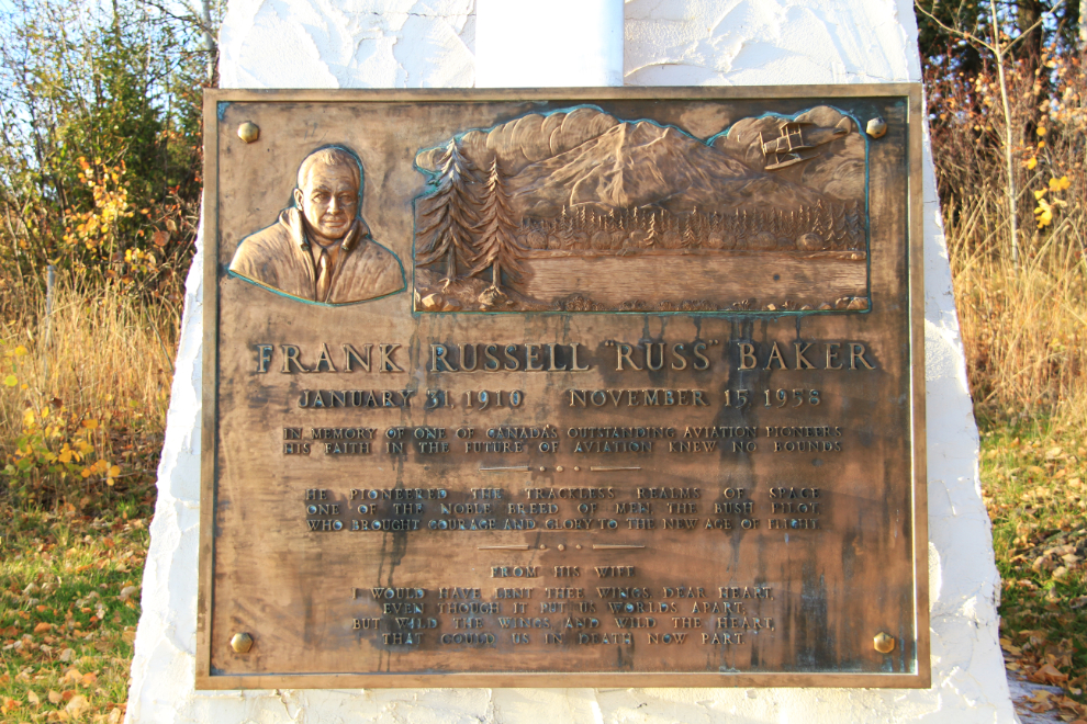 Russ Baker Memorial, in Fort St. James, BC