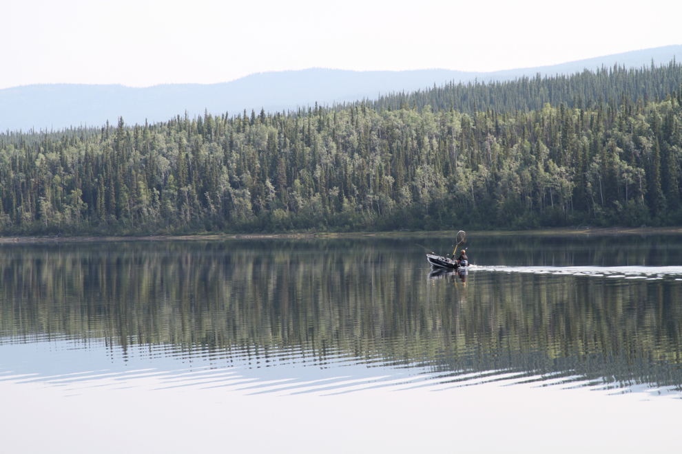Fishing on Frances Lake, Yukon