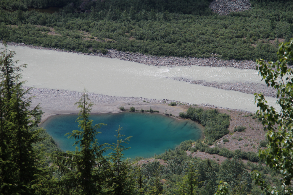 The Salmon River and a clear glacial pool