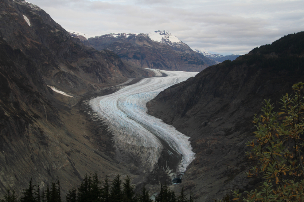 The toe of the Salmon Glacier at Stewart, BC