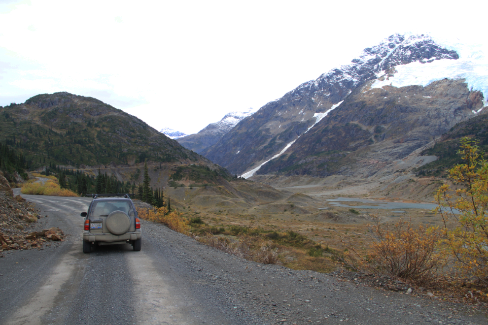 The former site of Tide Lake on the Granduc road near Stewart, BC