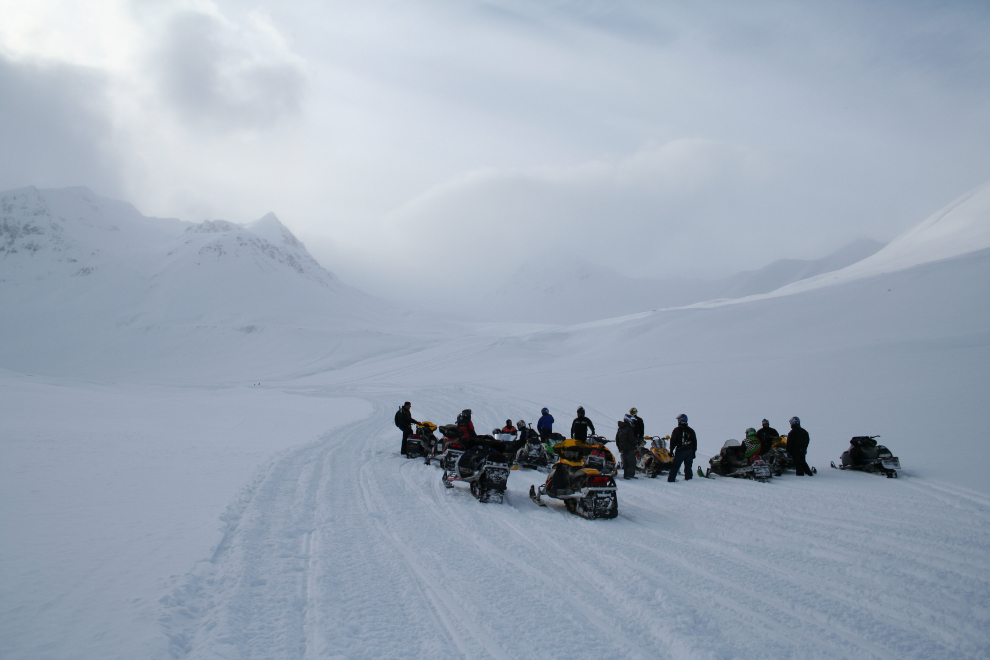 Spring Snowmobiling in the Haines Summit area