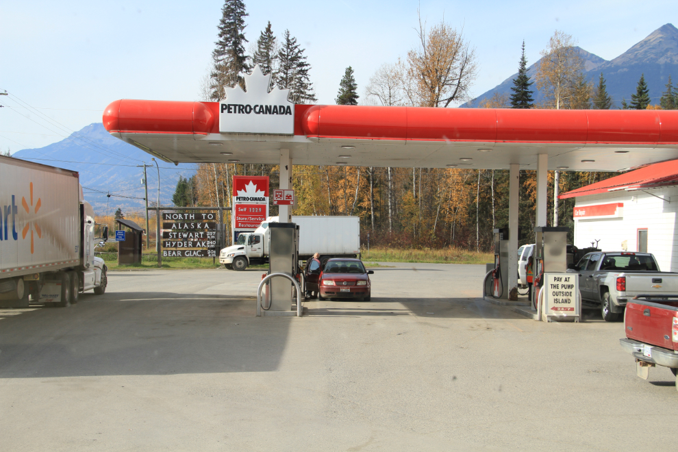 Petro-Canada gas station at Kitwanga, BC