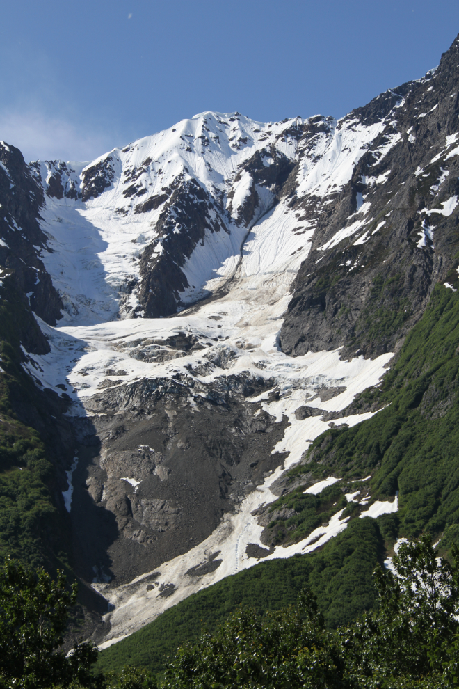 Unnamed glacier above BC's Glacier Highway