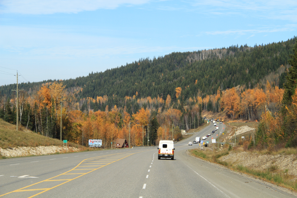 Traffic delay on Highway 97, Cariboo Connector Program