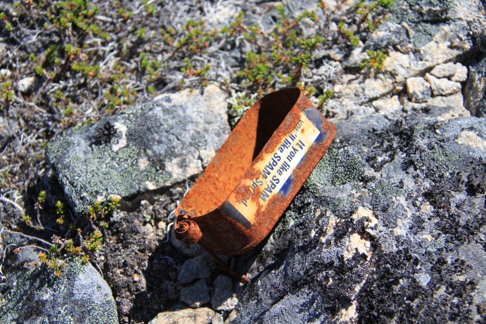 Spam can at the Inspiration Point Mine - Skagway, Alaska