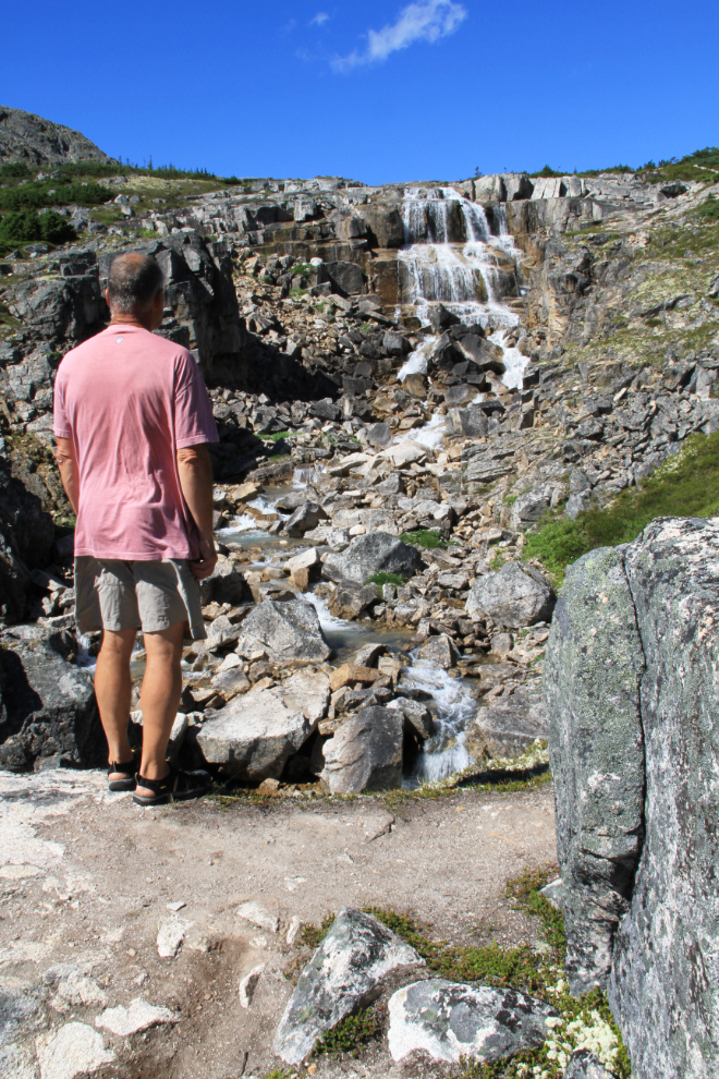 Waterfall seen while hiking along the BC / Alaska border