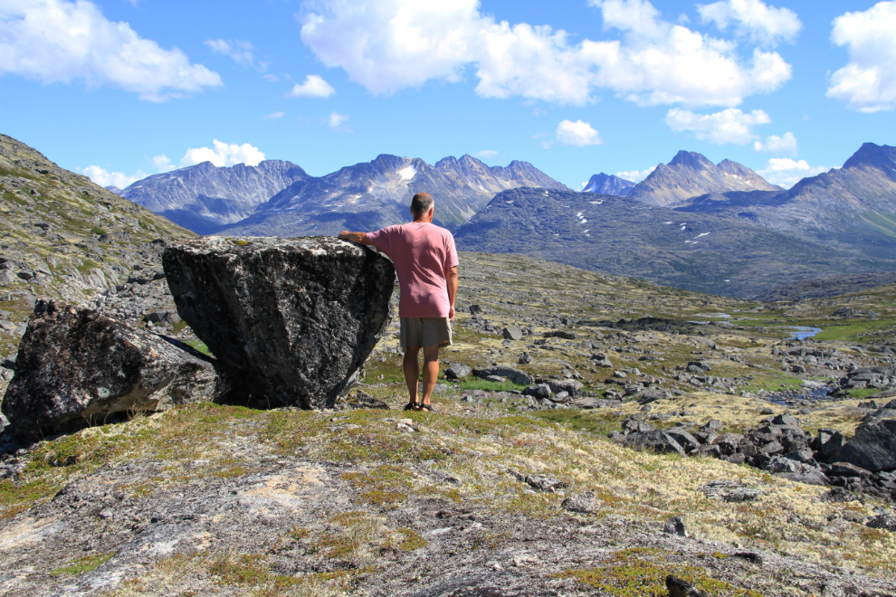 A glacial erratic above the White Pass, Alaska