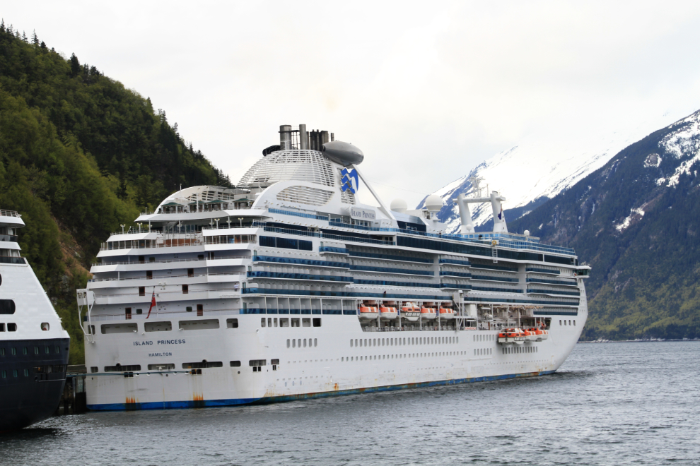 The Island Princess at Skagway, Alaska