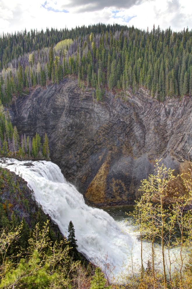 Kinuseo Falls in Monkman Provincial Park, BC