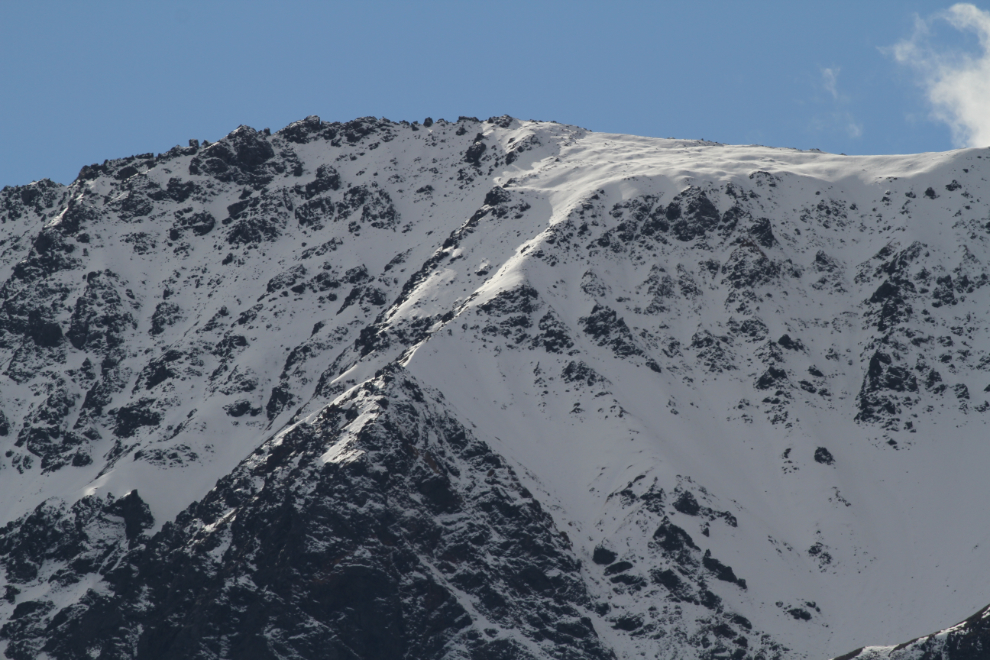 Fall snow in the Kluane mountains