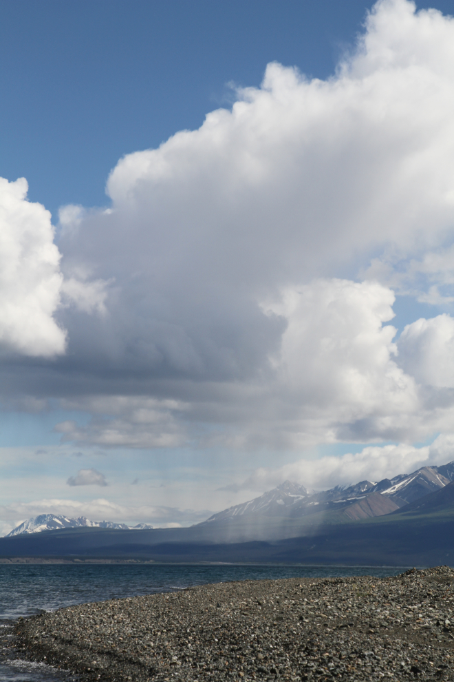 Rainstorm on Kluane Lake, Yukon