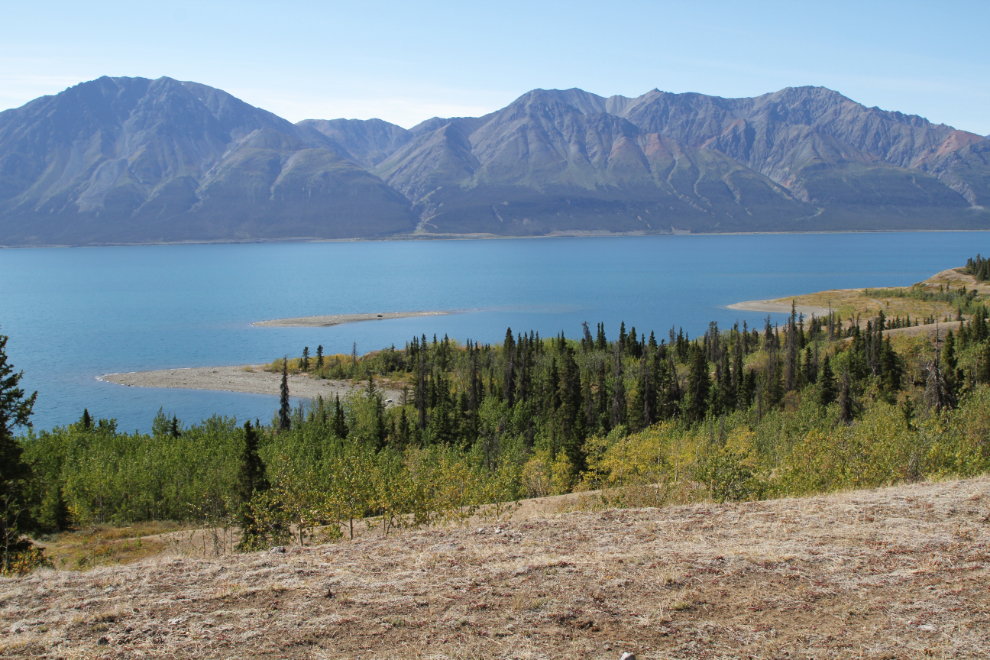 A new island on Kluane Lake, Yukon