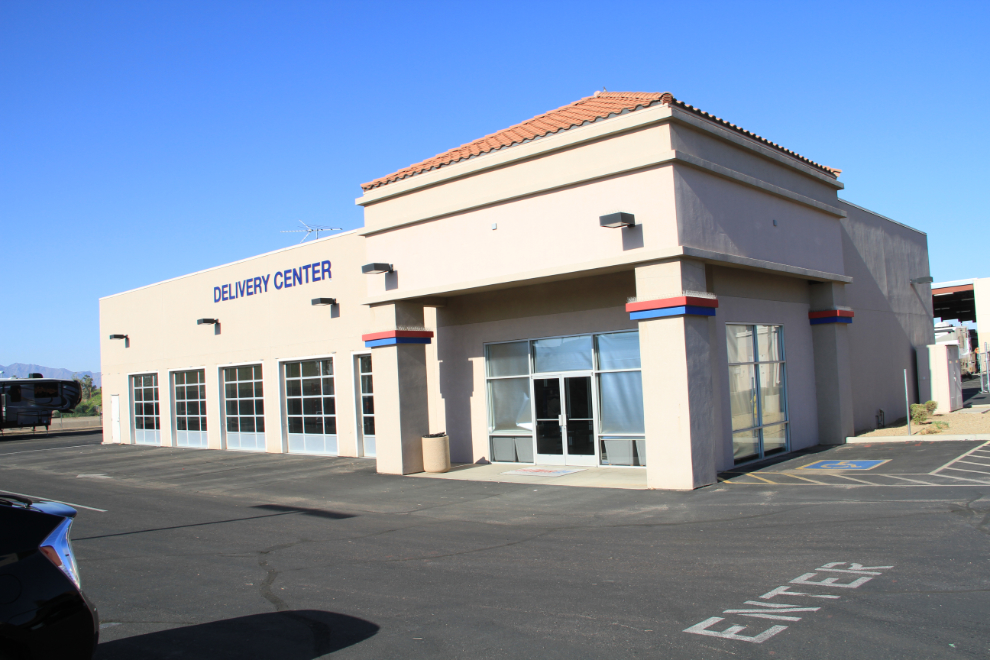 La Mesa RV's air-conditioned Delivery Center in Phoenix