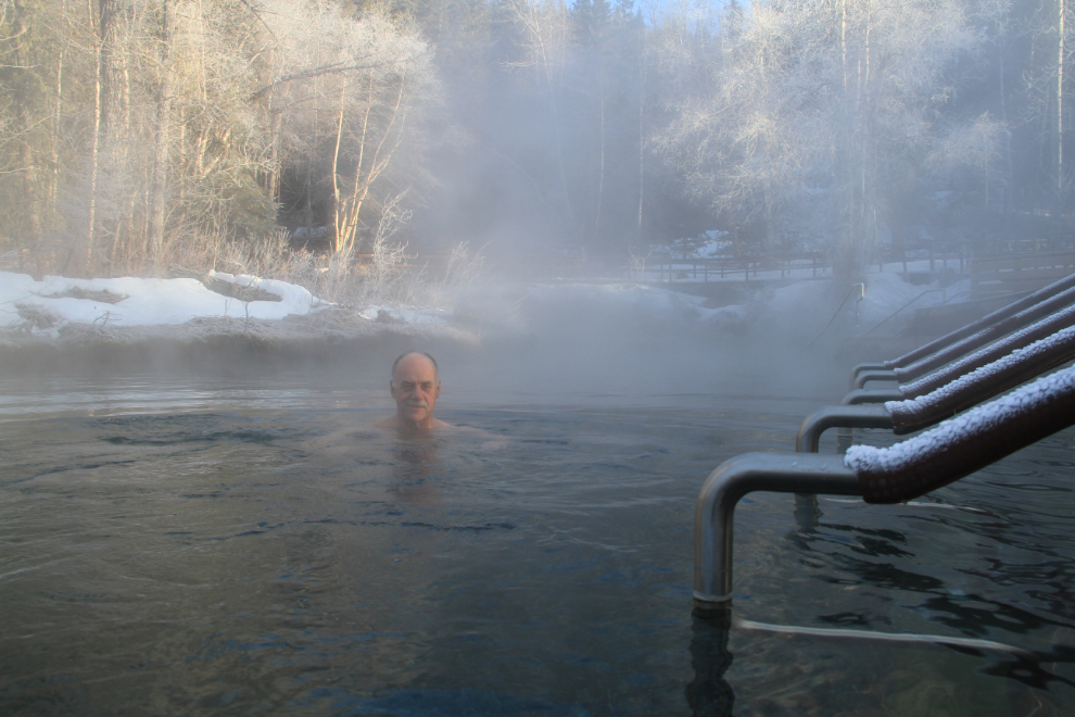 Liard River Hot Springs in the winter