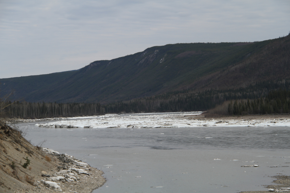 Spring ice on the Liard River, BC