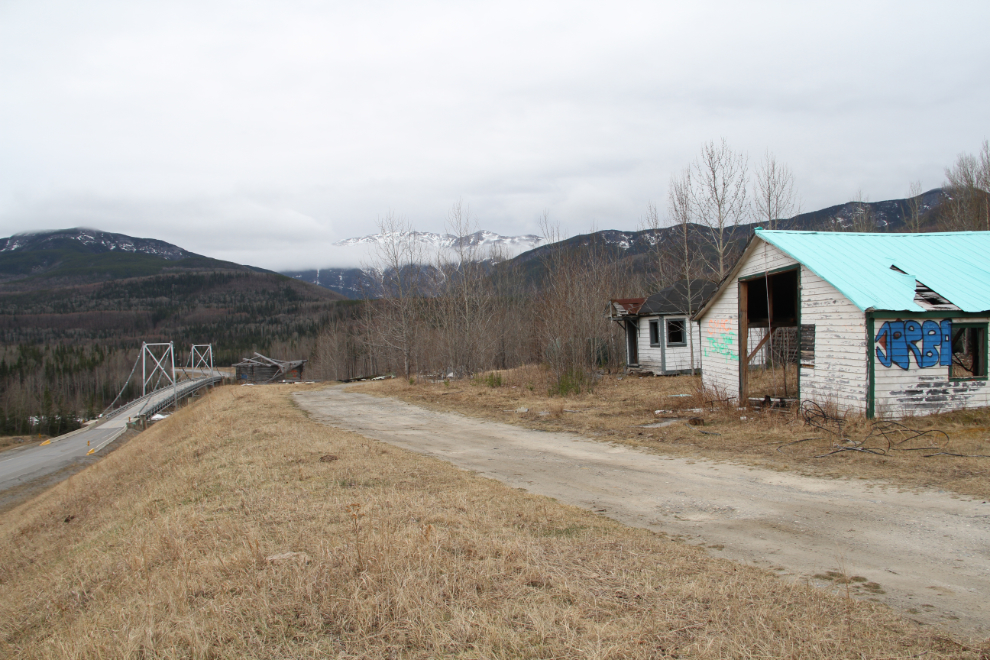 Liard River Bridge from the historic lodge site