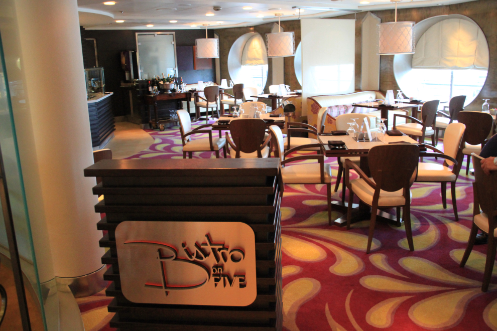 Bistro on Five - specialty dining on the Celebrity Millennium