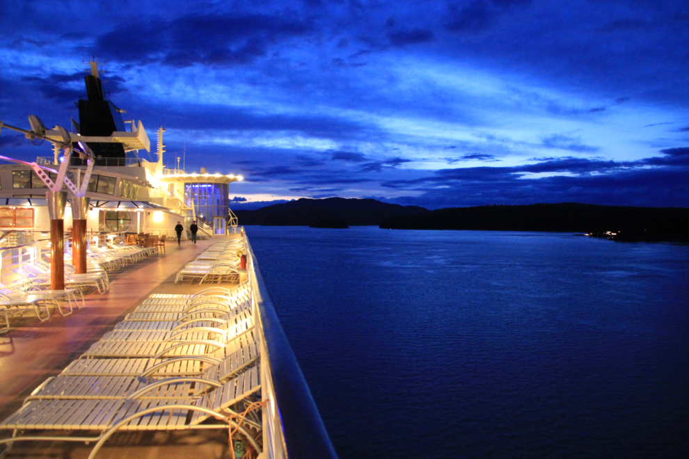 A lovely evening to start an Alaska cruise